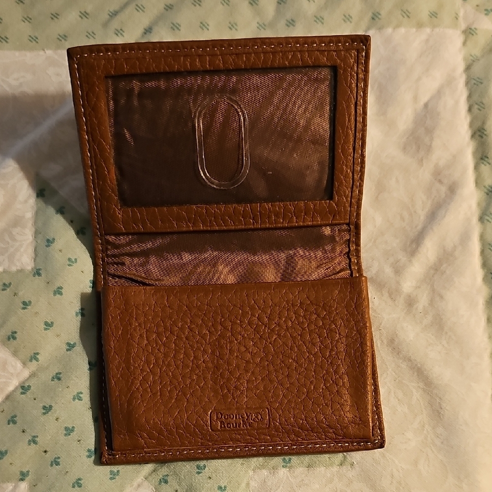 Dooney & Bourke Tan Leather Card Holder